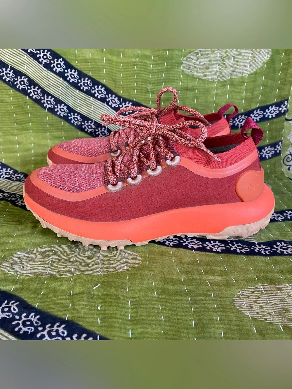 Allbirds Diablo Orange Trailrunner SWT Hiking Sporty Athletic Lace Up Sneakers 7